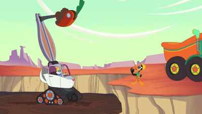 Closer, closer, almost got it. - Bugs Bunny Builders