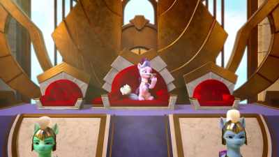 -[Cloudpuff barks]
-At least Pipp answers her phone - My Little Pony: Make Your Mark