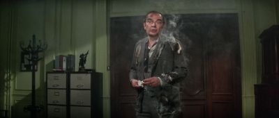 Clouseau was trying to fix the lighter - Trail of the Pink Panther