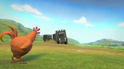 -[clucks] -[tires screeching] - Ninjago: Masters of Spinjitzu
