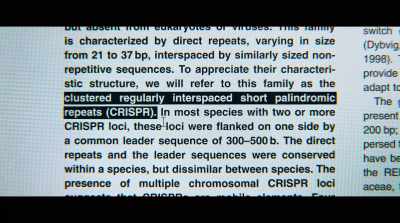 Clustered
regularly interspaced - Human Nature