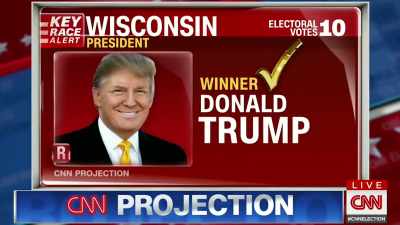 CNN now projects
that Donald Trump - Death of a Nation