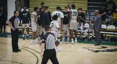 Coach Mosley livid
at the defensive effort. - Last Chance U: Basketball