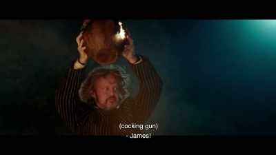 (cocking gun)
- James! - The Ninth
