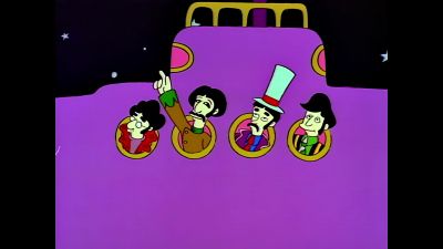 (cockney accent)
Look, fellas. - The Simpsons