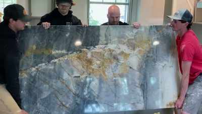 [Cole] And the kitchen
island's coming today. - Down Home Fab