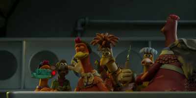 -[collar powers down]
-[Mac gasps] - Chicken Run: Dawn of the Nugget