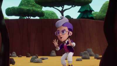 Com aquele tesouro, posso comprar todos
os ténis que quiser e também as quintas. - Strawberry Shortcake's Summer Vacation