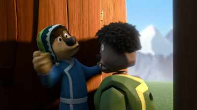 Come here. Adjust. There we go. - Rock Dog
