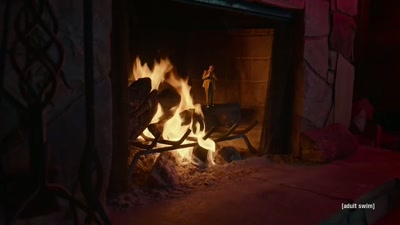 Come here, girl. - Adult Swim Yule Log