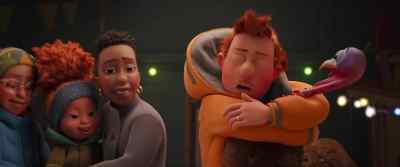 Come here, you life-saving
feathery superhero. - That Christmas