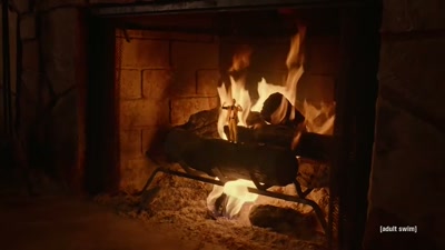 Come here, you little scamp. - Adult Swim Yule Log