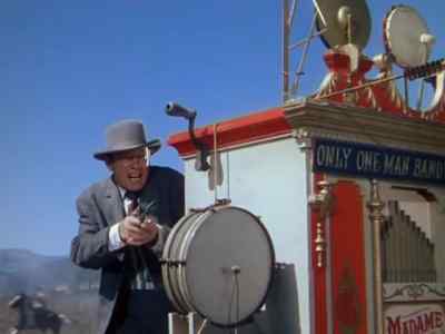 Come here, O monkey. 
Be quiet I already give you music! - A Ticket to Tomahawk