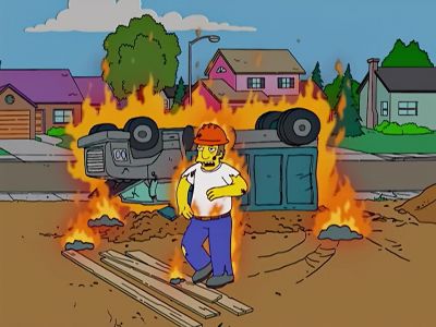 "come home from Iraq," my wife says. - The Simpsons