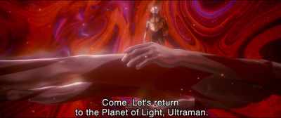 Come. Let's return
to the Planet of Light, Ultraman. - Shin Ultraman
