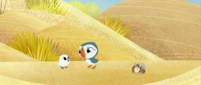 Come on, Baba.
We have to go. Thanks, Bernie! - Puffin Rock and the New Friends