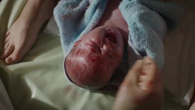 Come on. BABY CRIES - Call the Midwife