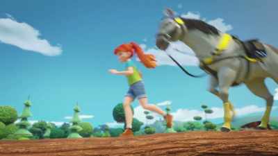 Come on, Barney. Follow us!
[GRUNTS] - LEGO Friends: Girls on a Mission