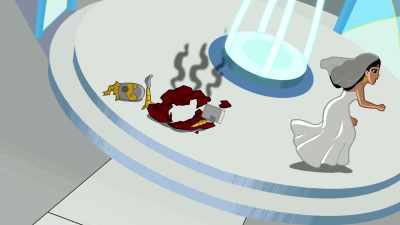 Come on. Beach-front
property on Pluto? - Justice League Action