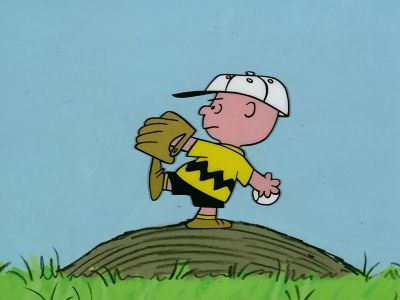 Come on you blockhead Try to get one over the plate - Charlie Brown's All Stars!