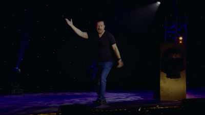 "Come on, Bobo." In love. Just two...
Like that. - Ricky Gervais: Humanity
