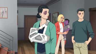 - Come on, buddy.
- [coos] - Invincible