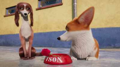 Come on, my dear. He will bend over - The Queen's Corgi