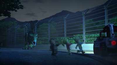 Come on, get in, get in! - LEGO Jurassic Park: The Unofficial Retelling
