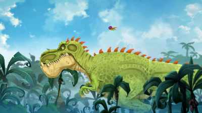 Come on, Giganto, follow the drone! - Gigantosaurus
