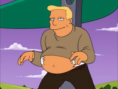 Come on, girdle. Hold... - Futurama