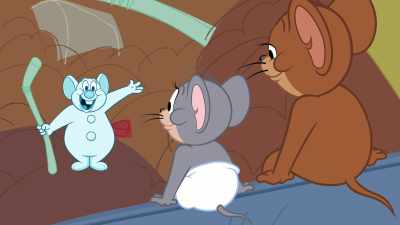 Come on, guys. I know
it's a dumpster, but are we not mice? - Tom and Jerry Snowman's Land
