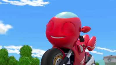 - Come on, guys.
Let's try out that new track. - Ricky Zoom