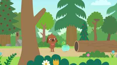 Come on, Harvey.
I've got a waterfall to dive off. - Sago Mini Friends