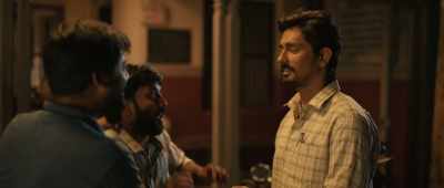 Come on, hit him and show me.
I didn't bend him over. - Chithha