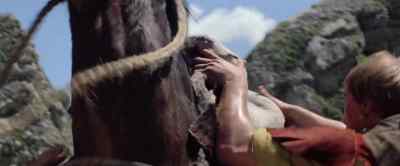 Come on. Hold still!
Stand still, you beast! - Krull