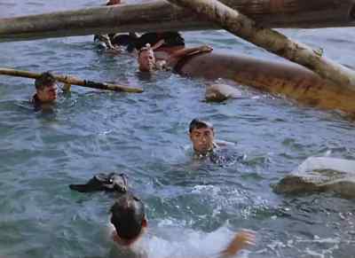 Come on in, you guys,
the water's fine. - American Guerrilla in the Philippines