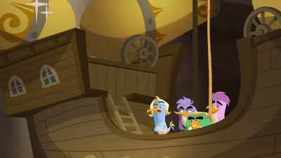 Come on. Is this really that surprising?
I'll take the ship now. Aha! - Angry Birds: Summer Madness