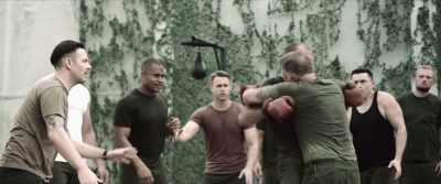 -Come on, John.
-[fists pounding] - 3 Days in Malay