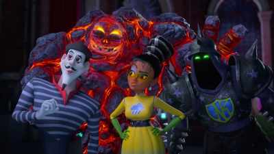 Come on! Let's get some
grimaces on those faces. - Megamind vs. the Doom Syndicate
