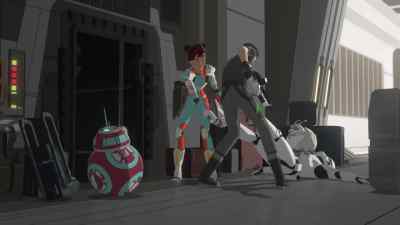 Come on, let's lock him up in here. - Star Wars Resistance
