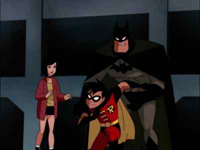 Come on, let's nail this guy.
Wait here, okay? - The New Batman Adventures