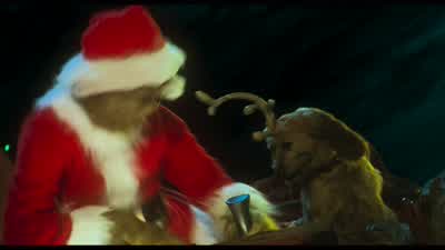 Come on Max It's our first stopNARRATOR The old Grinchy Claus hissedand he climbed to the roof empty bags in his fistHe'd slide down the chimney a rather tight pinchbut if Santa could do it then so could the GrinchHe's planning a double twisting - How the Grinch Stole Christmas