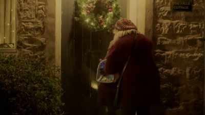 Come on now, off we go.
Lets get that nice hot bath - A Very British Christmas