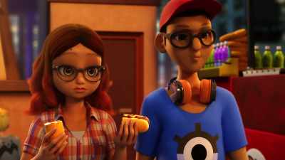 Come on now,
one hot dog for two, coming up! - Miraculous World: New York, United HeroeZ