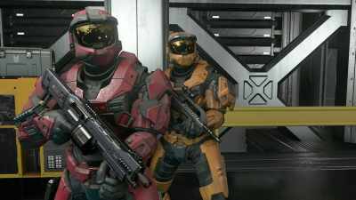 Come on out here.
We'll show you our - Red vs. Blue: Restoration