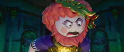 -Come on, you prehistoric pea-brain!
Finish them! - Playmobil: The Movie