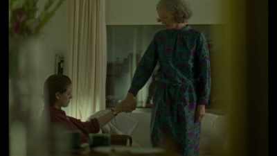 Come on.
Put your pajamas on at least. - The Souvenir