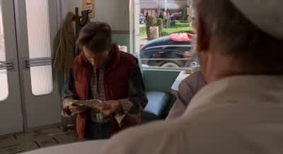 Are you going to order something kidYeah Give me a TabTab I can't give you a tab unless you order somethingRight Give me a Pepsi FreeYou want a Pepsi pal you're going to pay for it - Back to the Future