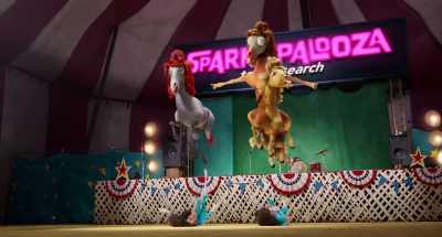 ♪ Come on, shake your body
Baby, do the conga ♪ - Thelma the Unicorn