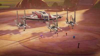 -Come on!
-[villagers cheering, laughing] - Star Wars: Young Jedi Adventures